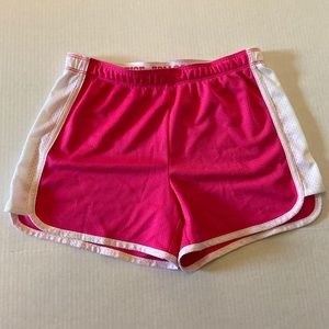 Pink justice workout shorts